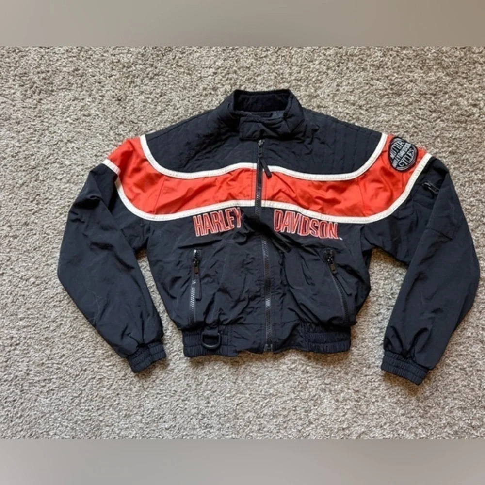 Harley Davidson Windbreaker bomber vintage jacket